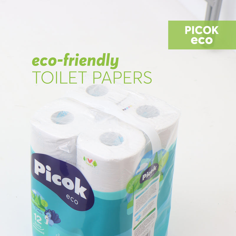 Picok Eco Toilet Tissue Paper 12Rolls